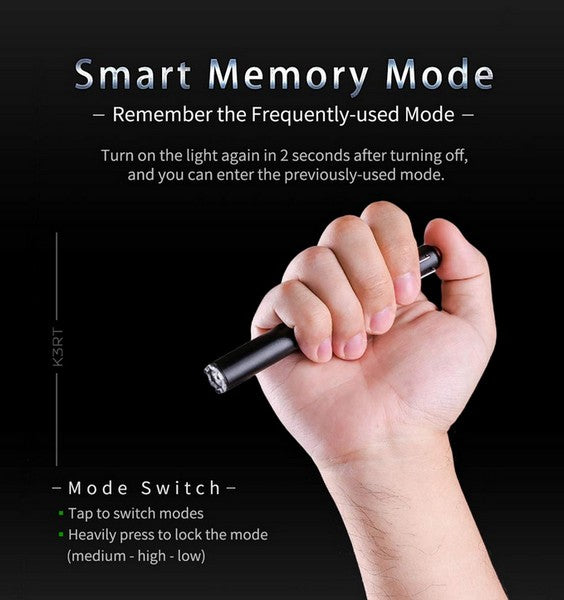 Lampe Nextorch K3RT - 330 Lumens - lampe tactique self défense  NYCTALOPE  