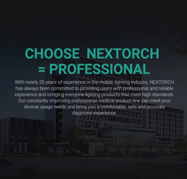 Lampe Nextorch DR K32 80 Lumens blanc / Jaune - Lampe médicale rechargeable - NYCTALOPE