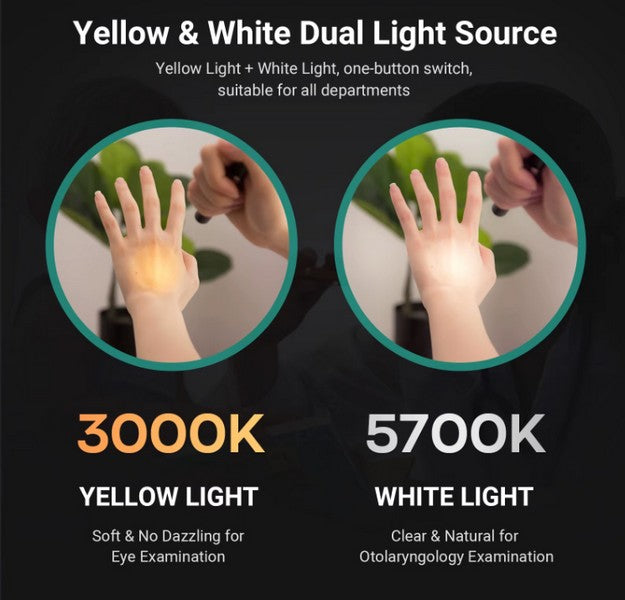 Lampe Nextorch DR K32 80 Lumens blanc / Jaune - Lampe médicale rechargeable - NYCTALOPE