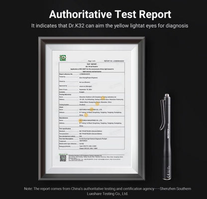 Lampe Nextorch DR K32 80 Lumens blanc / Jaune - Lampe médicale rechargeable - NYCTALOPE