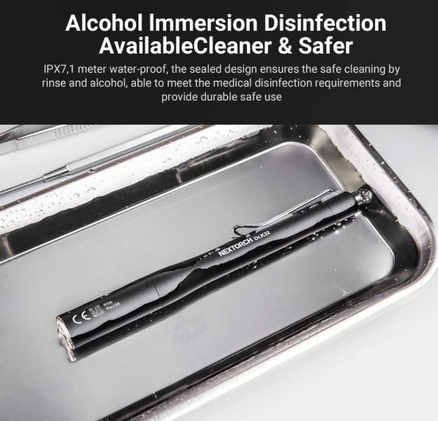 Lampe Nextorch DR K32 80 Lumens blanc / Jaune - Lampe médicale rechargeable - NYCTALOPE