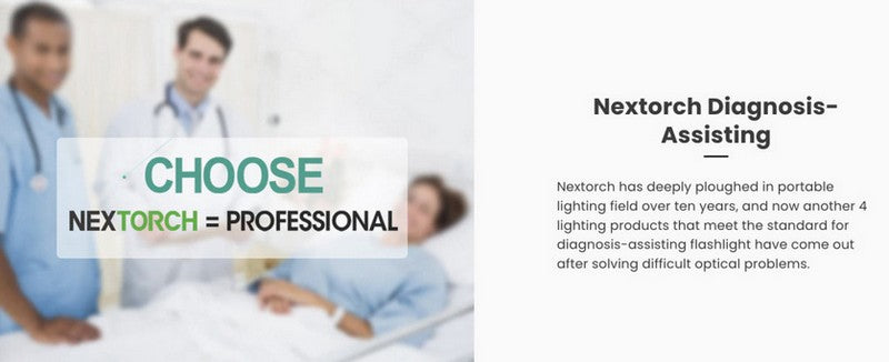 Lampe Nextorch DR K3L - 75 Lumens blanc / Jaune - Lampe médicale  NYCTALOPE  