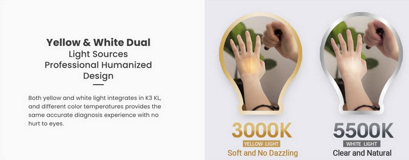 Lampe Nextorch DR K3L - 75 Lumens blanc / Jaune - Lampe médicale  NYCTALOPE  