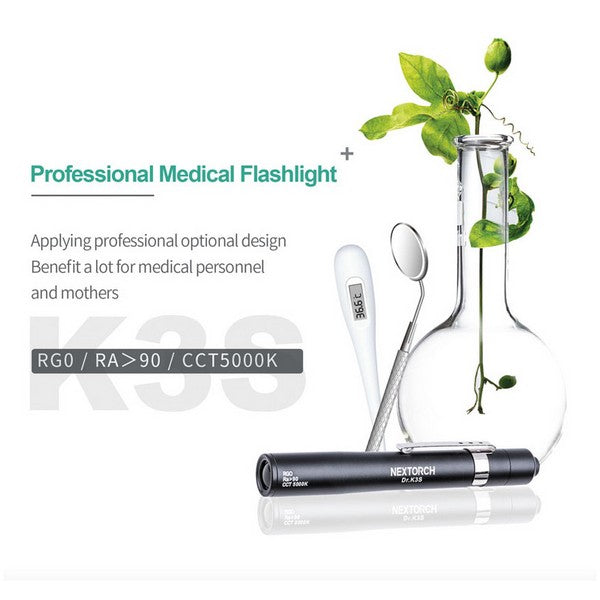 Lampe Nextorch DR K3S - 75 Lumens blanc / Jaune - Lampe médicale  NYCTALOPE  