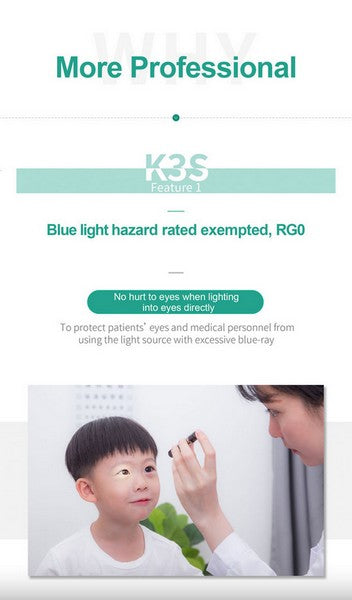 Lampe Nextorch DR K3S - 75 Lumens blanc / Jaune - Lampe médicale  NYCTALOPE  