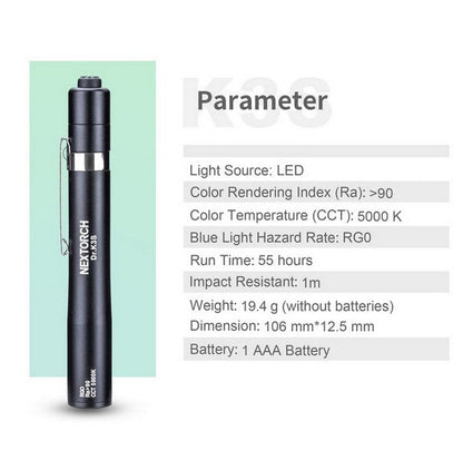 Lampe Nextorch DR K3S - 75 Lumens blanc / Jaune - Lampe médicale  NYCTALOPE  