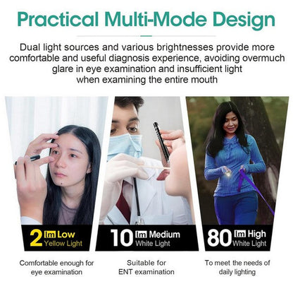 Lampe Nextorch DR K3 PRO - 80 Lumens blanc / Jaune - Lampe médicale rechargeable  NYCTALOPE  