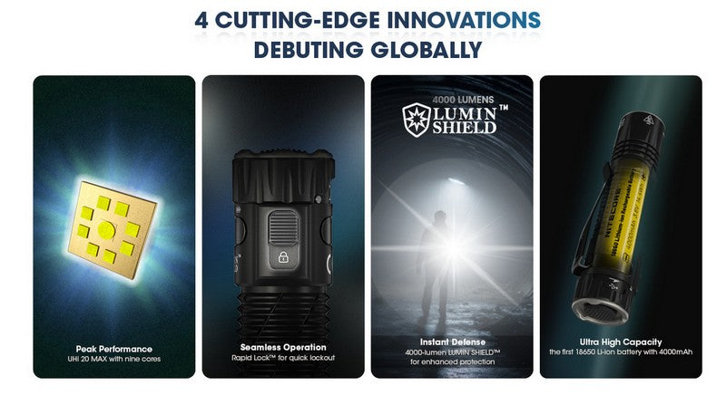 Lampe Torche Nitecore EDC33 – 4000 Lumens - Rechargeable  NYCTALOPE  