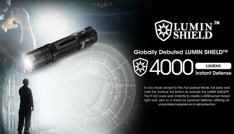 Lampe Torche Nitecore EDC33 – 4000 Lumens - Rechargeable  NYCTALOPE  