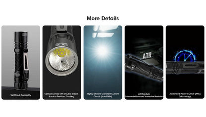 Lampe Torche Nitecore EDC33 – 4000 Lumens - Rechargeable  NYCTALOPE  