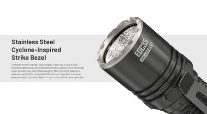 Lampe Torche Nitecore EDC35 - 5000 Lumens rechargeable  NYCTALOPE  