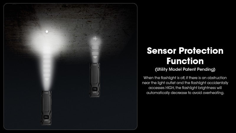 Lampe Torche Nitecore EDC23 - 2500 Lumens rechargeable  NYCTALOPE  