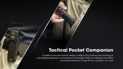 Lampe Torche Nitecore EDC23 - 2500 Lumens rechargeable  NYCTALOPE  