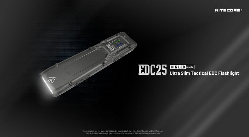 Lampe Torche Nitecore EDC25 - 3000 Lumens rechargeable  NYCTALOPE  