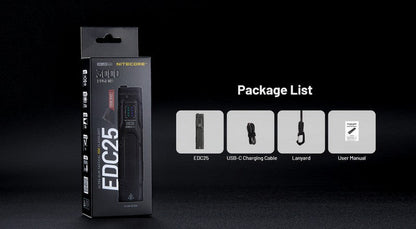 Lampe Torche Nitecore EDC25 - 3000 Lumens rechargeable  NYCTALOPE  