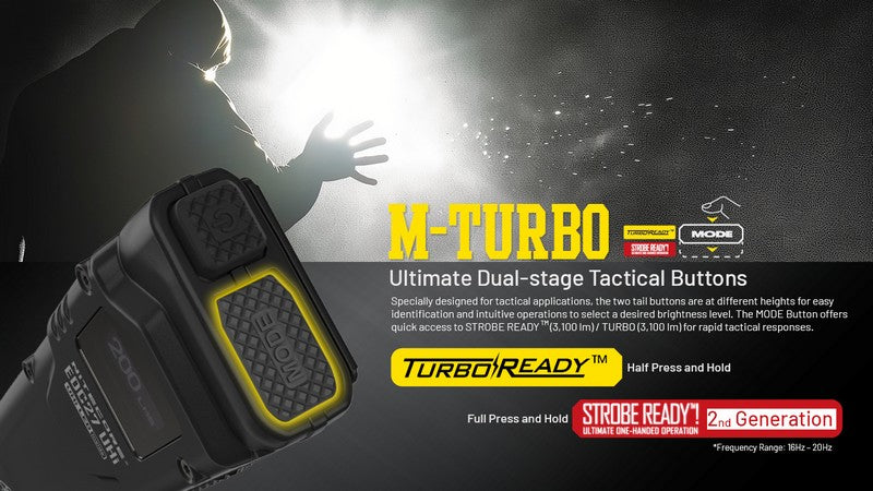 Lampe Torche Nitecore EDC27 UHi - 3100 Lumens rechargeable  NYCTALOPE  