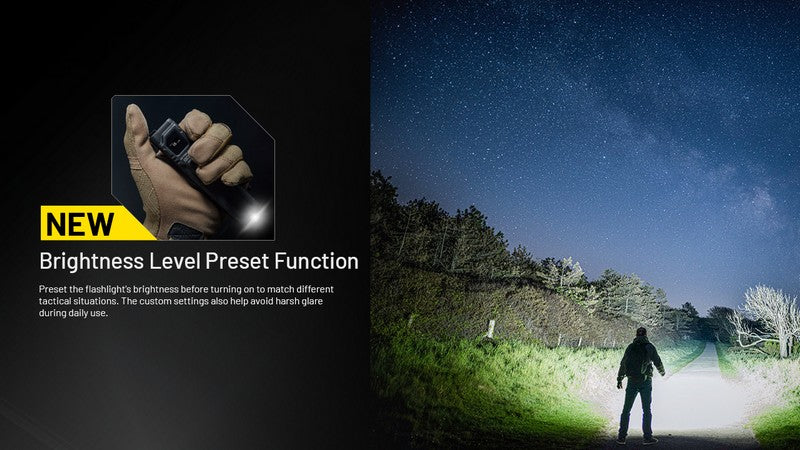 Lampe Torche Nitecore EDC27 UHi - 3100 Lumens rechargeable  NYCTALOPE  