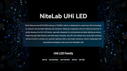 Lampe Torche Nitecore MH40 PRO - 3500 Lumens - Interrupteur sans fil  NYCTALOPE  