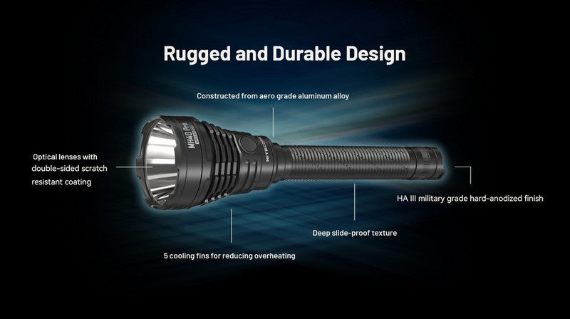 Lampe Torche Nitecore MH40 PRO - 3500 Lumens - Interrupteur sans fil  NYCTALOPE  