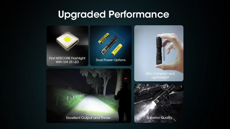 Lampe Torche Nitecore MT1A PRO - 800 Lumens  NYCTALOPE  