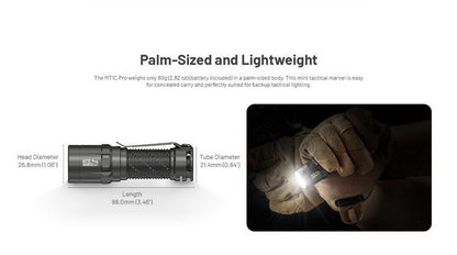 Lampe Torche tactique Nitecore MT1C PRO - 1800Lumens  NYCTALOPE  