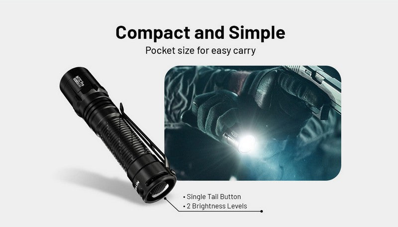 Lampe Torche tactique Nitecore MT2C PRO - 1800Lumens  NYCTALOPE  