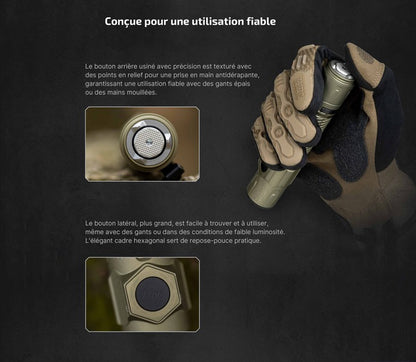 Lampe Torche Olight Warrior Ultra - 2500 Lumens - Performances tactiques supérieures - NYCTALOPE