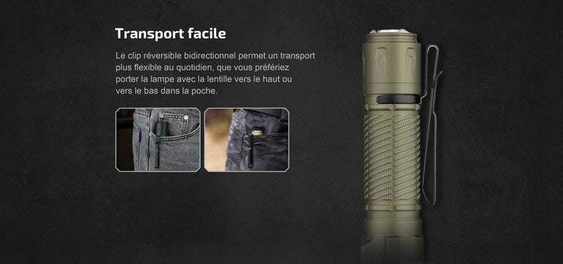 Lampe Torche Olight Warrior Ultra - 2500 Lumens - Performances tactiques supérieures - NYCTALOPE