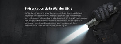 Lampe Torche Olight Warrior Ultra - 2500 Lumens - Performances tactiques supérieures - NYCTALOPE