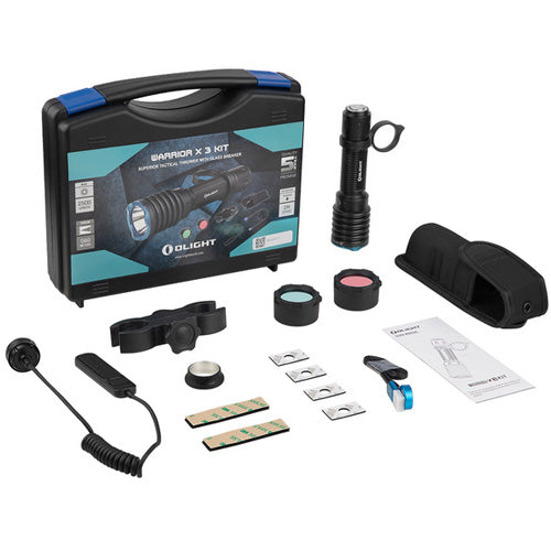 Lampe Torche Tactique rechargeable Olight WARRIOR X3 KIT – 2500 Lumens