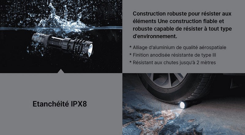 Lampe Torche Olight WARRIOR X4 Kit - 2600 Lumens - Noire  NYCTALOPE  