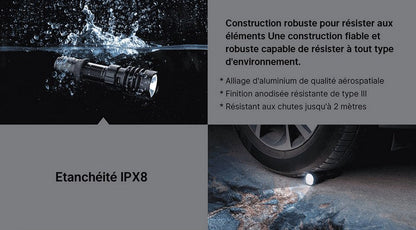 Lampe Torche Olight WARRIOR X4 Kit - 2600 Lumens - Noire  NYCTALOPE  