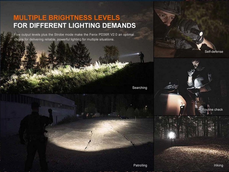 Lampe Torche Tactique Fenix PD36R V2.0 – 1700 Lumens - Rechargeable