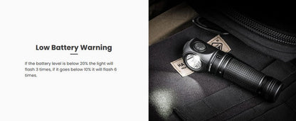 Lampe angle droit multifonctions Nextorch P10 1400 Lumens lumière rouge et bleue  NYCTALOPE  