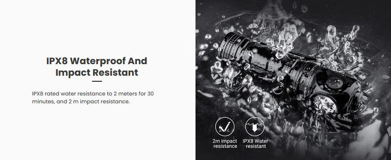 Lampe angle droit multifonctions Nextorch P10 1400 Lumens lumière rouge et bleue  NYCTALOPE  