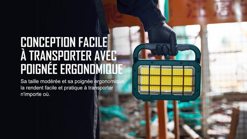 Lampe de travail lanterne Olight Odiance - 3000 Lumens projecteur rechargeable  NYCTALOPE  