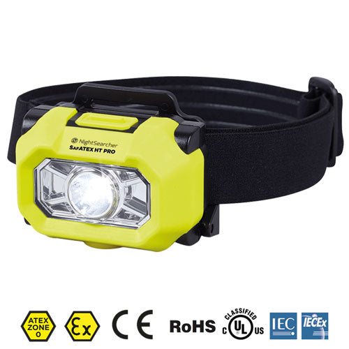 Lampe Frontale Nightsearcher Sigma Pro - 220 Lumens - Zone 0 - Lampe ATEX - Pile AAA