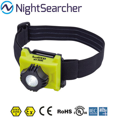 Lampe Frontale Nightsearcher Sigma HT Mini 140 Lumens - ATEX - Zone 0 - NYCTALOPE