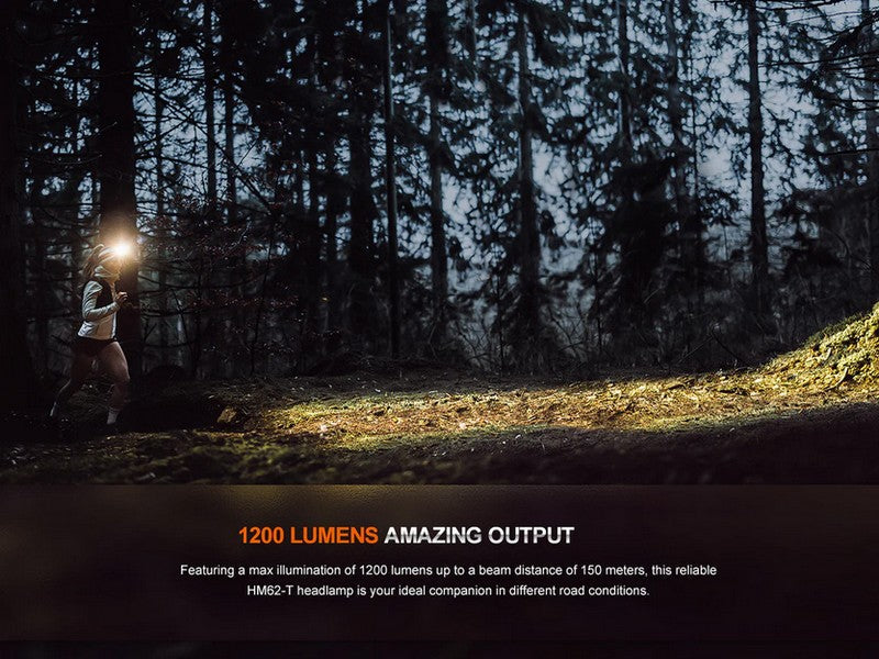 Lampe Frontale Fenix HM62T M Magma - 1200 Lumens  NYCTALOPE  