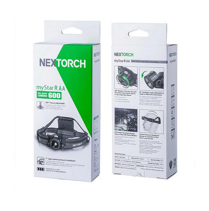 Nextorch myStar R - lampe frontale rechargeable 760 Lumens Focusable  NYCTALOPE  