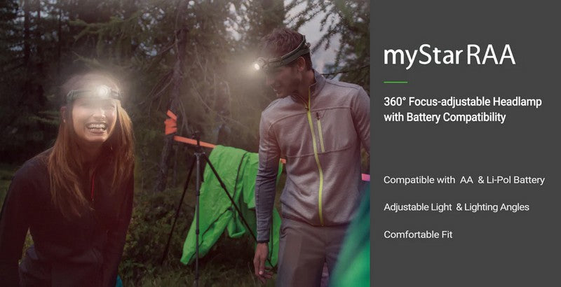 Nextorch myStar R - lampe frontale rechargeable 760 Lumens Focusable  NYCTALOPE  