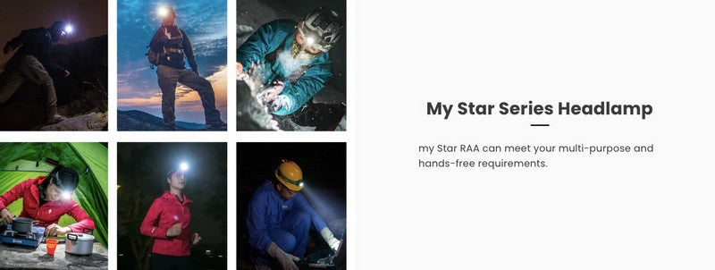 Nextorch myStar R - lampe frontale rechargeable 760 Lumens Focusable  NYCTALOPE  