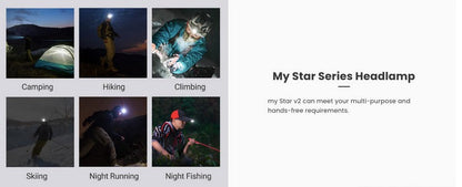 Nextorch myStar V2.0 - 760 Lumens - lampe frontale rechargeable Focusable  NYCTALOPE  