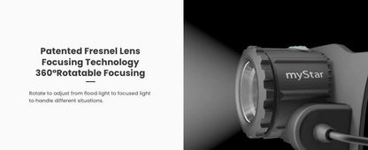 Nextorch myStar V2.0 - 760 Lumens - lampe frontale rechargeable Focusable  NYCTALOPE  