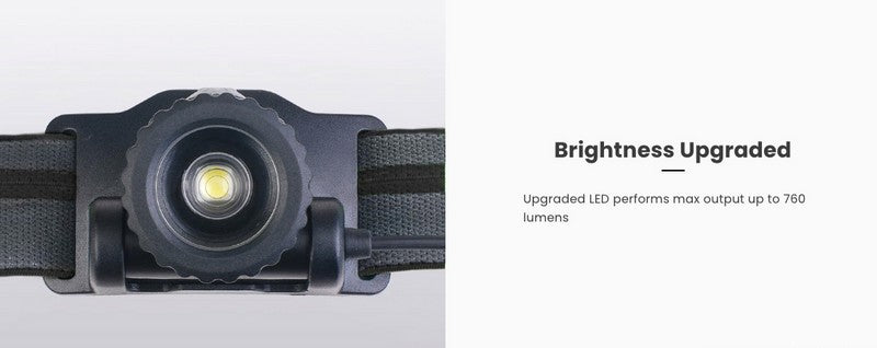 Nextorch myStar V2.0 - 760 Lumens - lampe frontale rechargeable Focusable  NYCTALOPE  