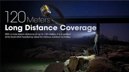 Lampe Frontale Nitecore HA13 – 350 Lumens – Lumière rouge  NYCTALOPE  