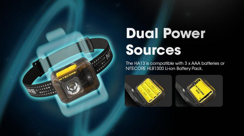 Lampe Frontale Nitecore HA13 – 350 Lumens – Lumière rouge  NYCTALOPE  