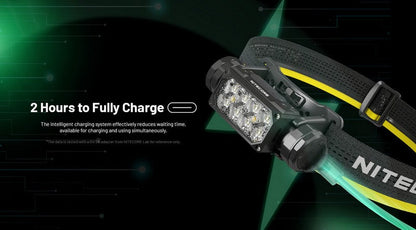 Lampe frontale Nitecore HC65 UHE - 2000 Lumens - Rechargeable USB-C - Lumière rouge  NYCTALOPE  