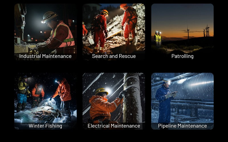 Lampe frontale Nitecore HU2000 - 2000 Lumens - S'alimente en USB-C  NYCTALOPE  