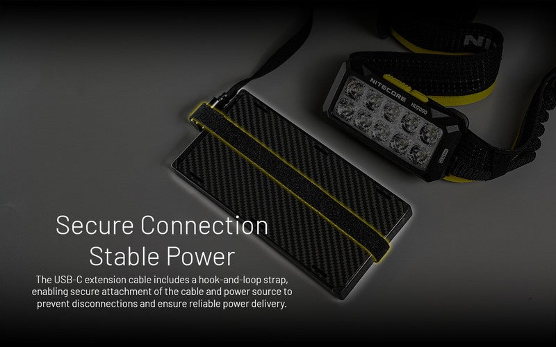 Lampe frontale Nitecore HU2000 - 2000 Lumens - S'alimente en USB-C  NYCTALOPE  